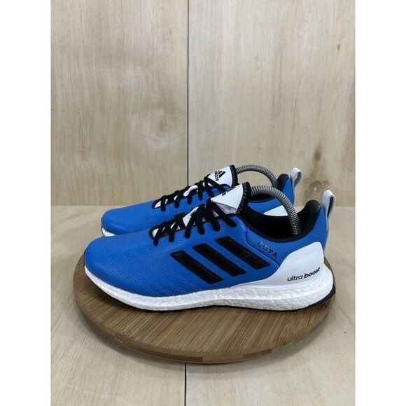 NEW Adidas Ultraboost X Copa Charlotte FC Blue Leather Athletic Shoes Mens 7.5 - Picture 1 of 8